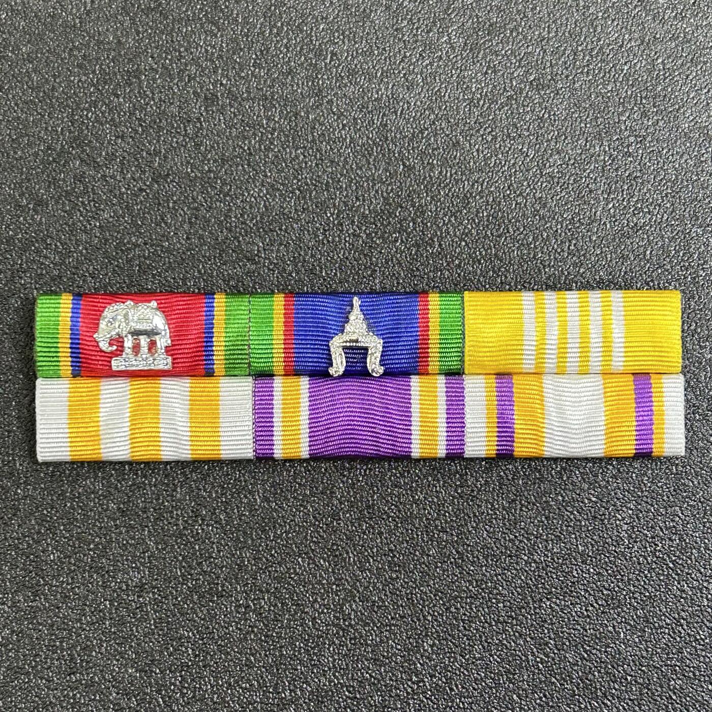 西秦中古拍卖第七十七期 2026马年新春专场 本场拍品年初九发出 泰国军官6格略 骑士级白象勋章、骑士级王冠勋章、哇集拉隆功皇太子60岁生日奖章、拉玛十世登基大典奖章、苏提达王后册封奖章、拉玛十世72岁生日奖章