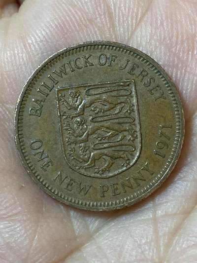 2026年第二十三场(总第一百九十二场）外国好品散币场(年后发货) - 英属泽西岛🇯🇪1971年1新便士(伊丽莎白二世中年花冠，十进制第一版首发年)