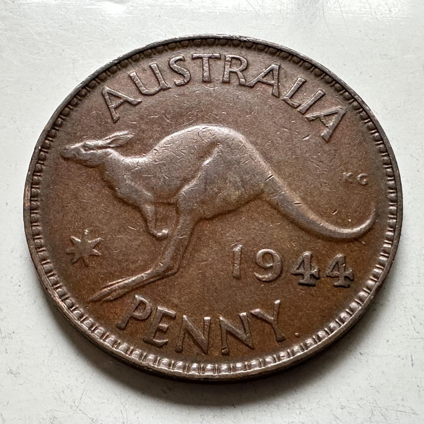 🌹外币初藏🌹🐯2026年第19场 快递已停，正月十五后再发 澳大利亚1944年一便士