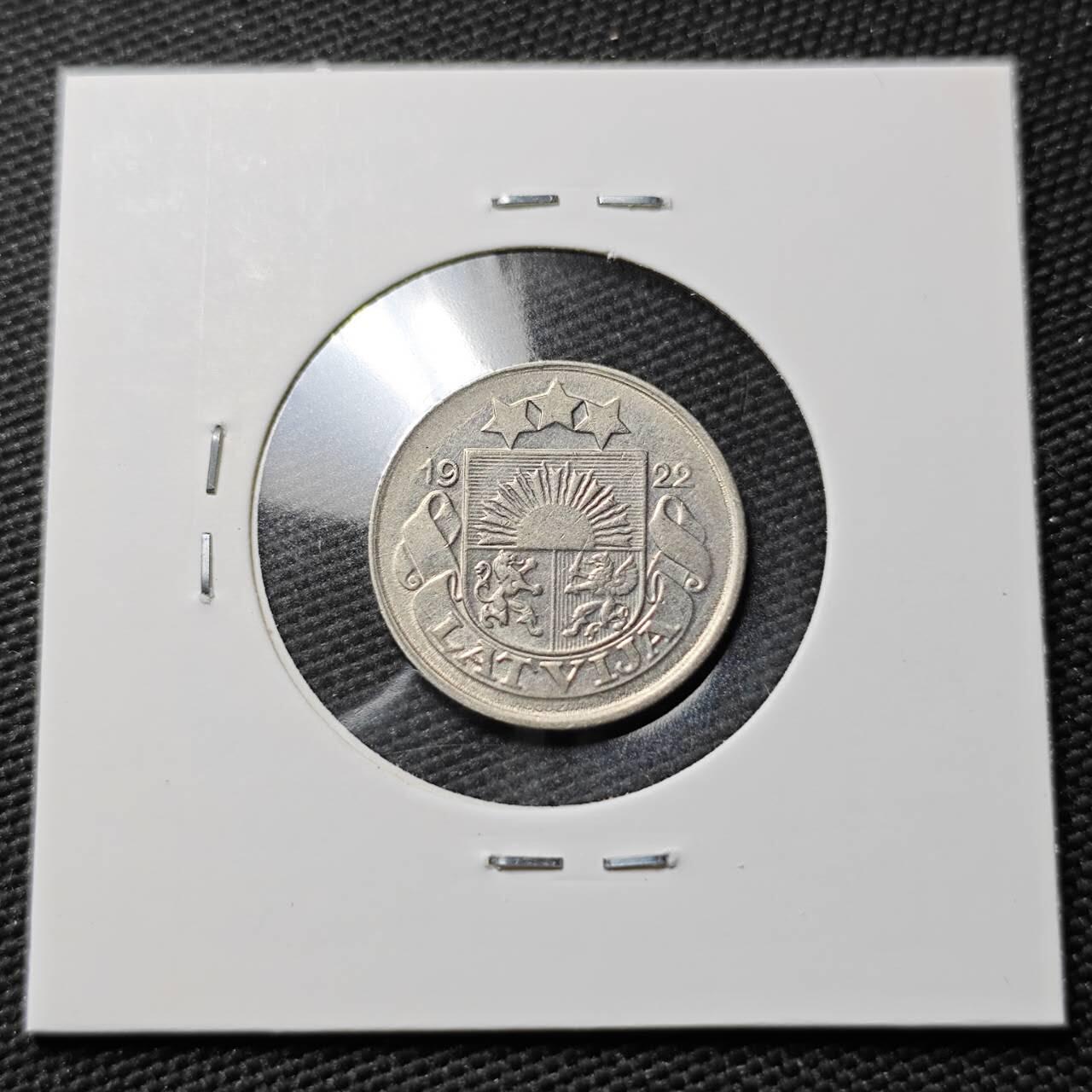 KK钱币收藏小铺  第397期 百期特怕（四拍之一） 2月预留时间 周末发货  1922拉脱维亚10分