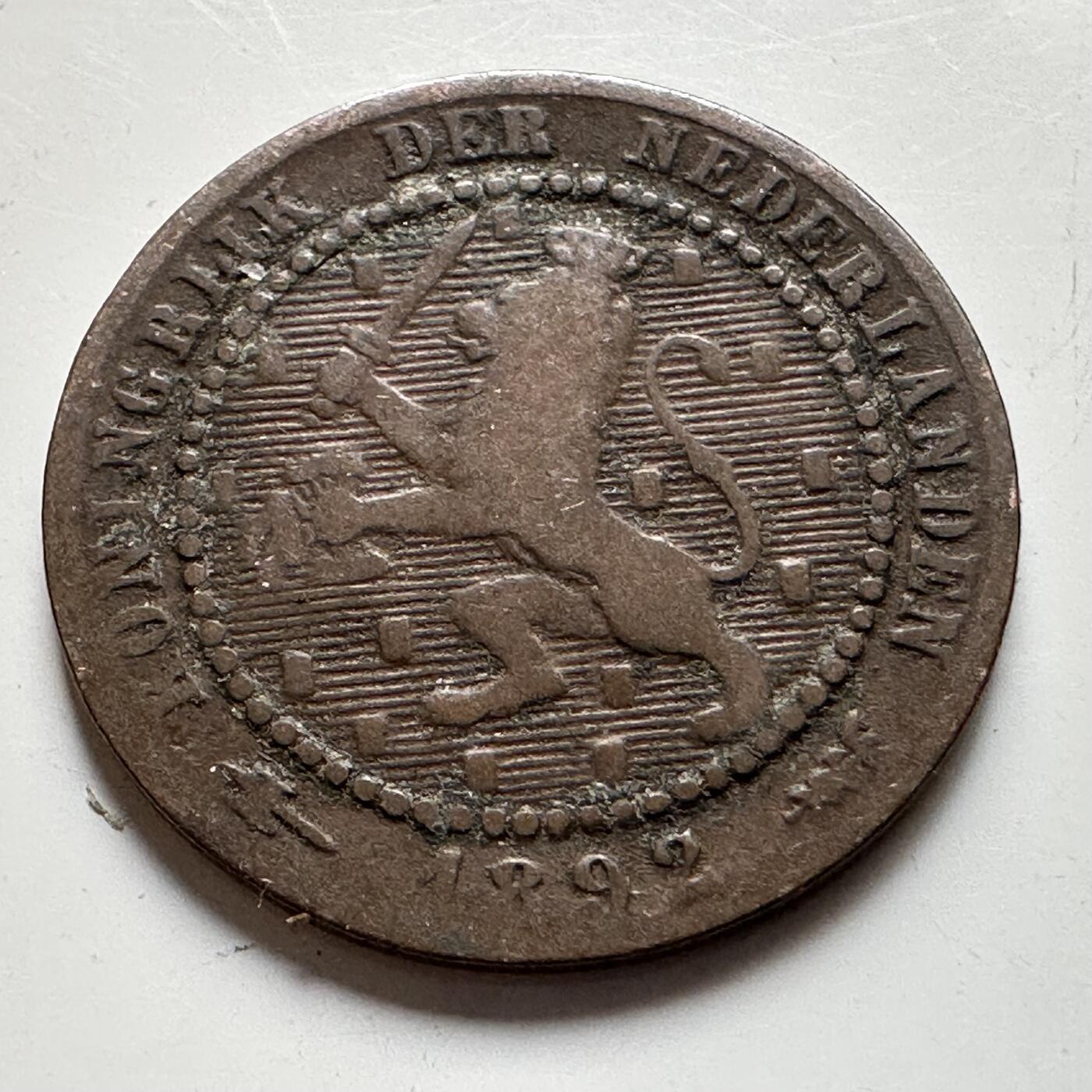 🌹外币初藏🌹🐯2026年第19场 快递已停，正月十五后再发 荷兰1892年一分