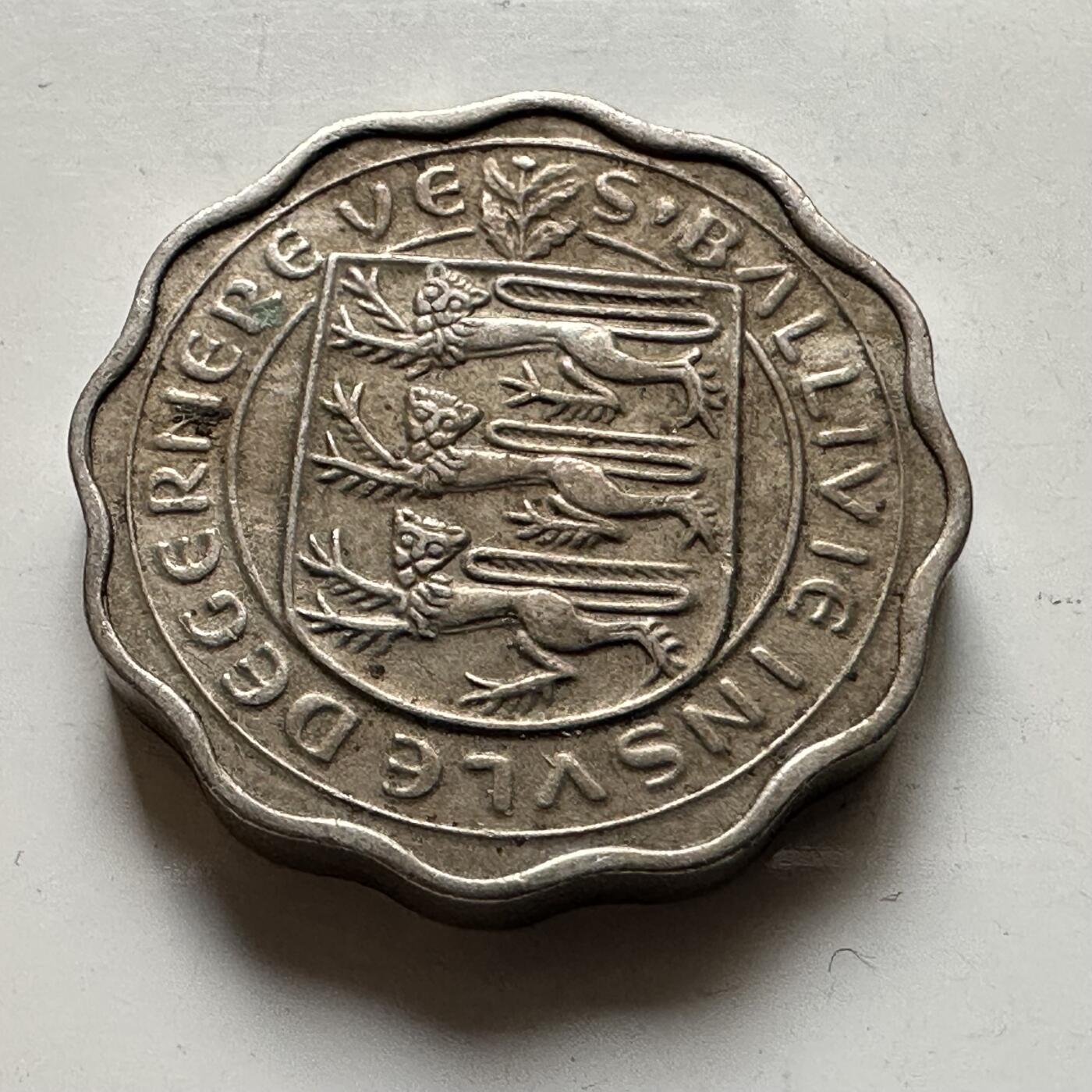 🌹外币初藏🌹🐯2026年第19场 快递已停，正月十五后再发 根西岛1959年3便士 厚版