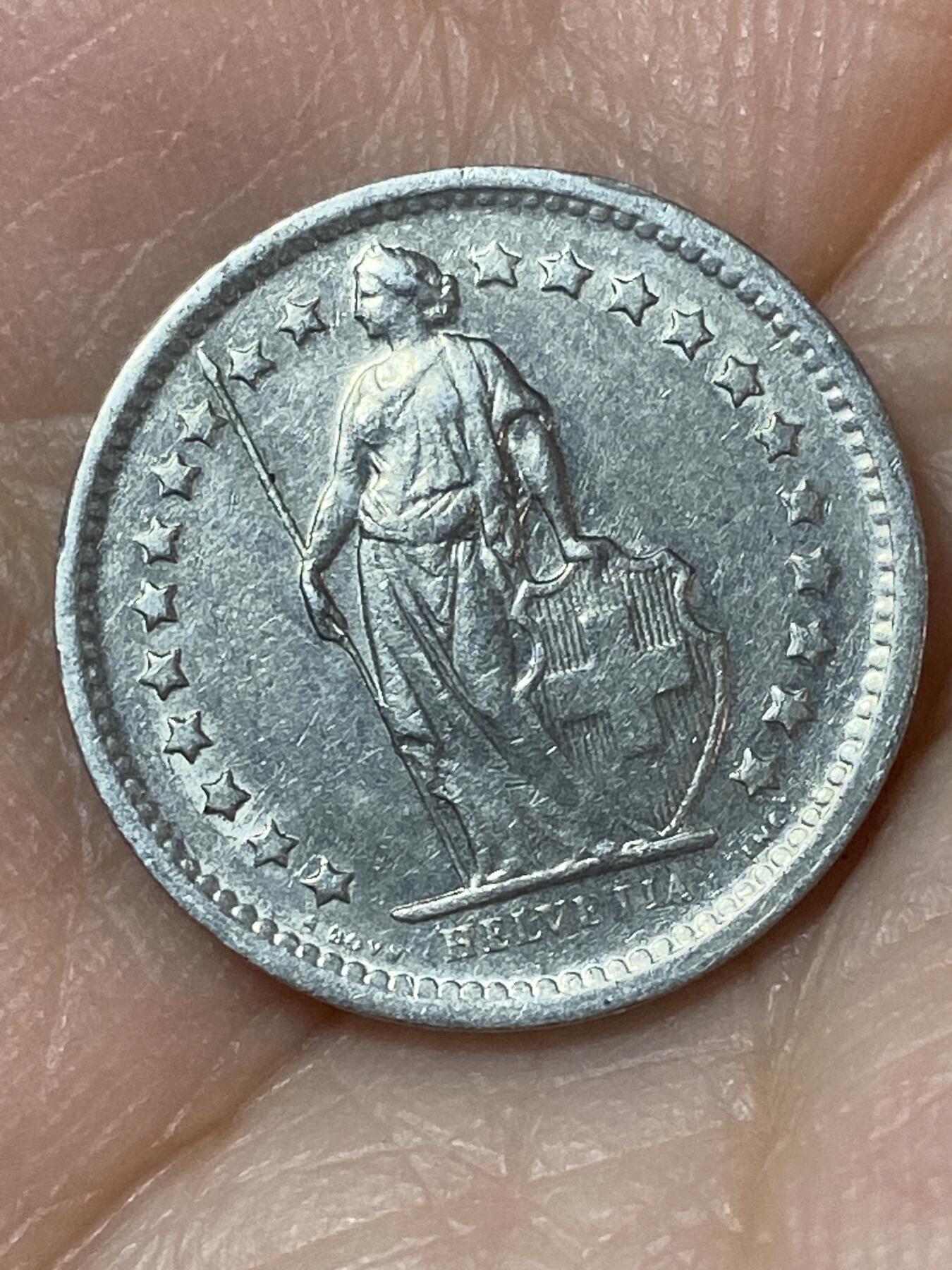 2026年第二十四场(总第一百九十三场）外国好品散币场(免佣金) 瑞士🇨🇭1970年1/2法郎(第三版，无标版)