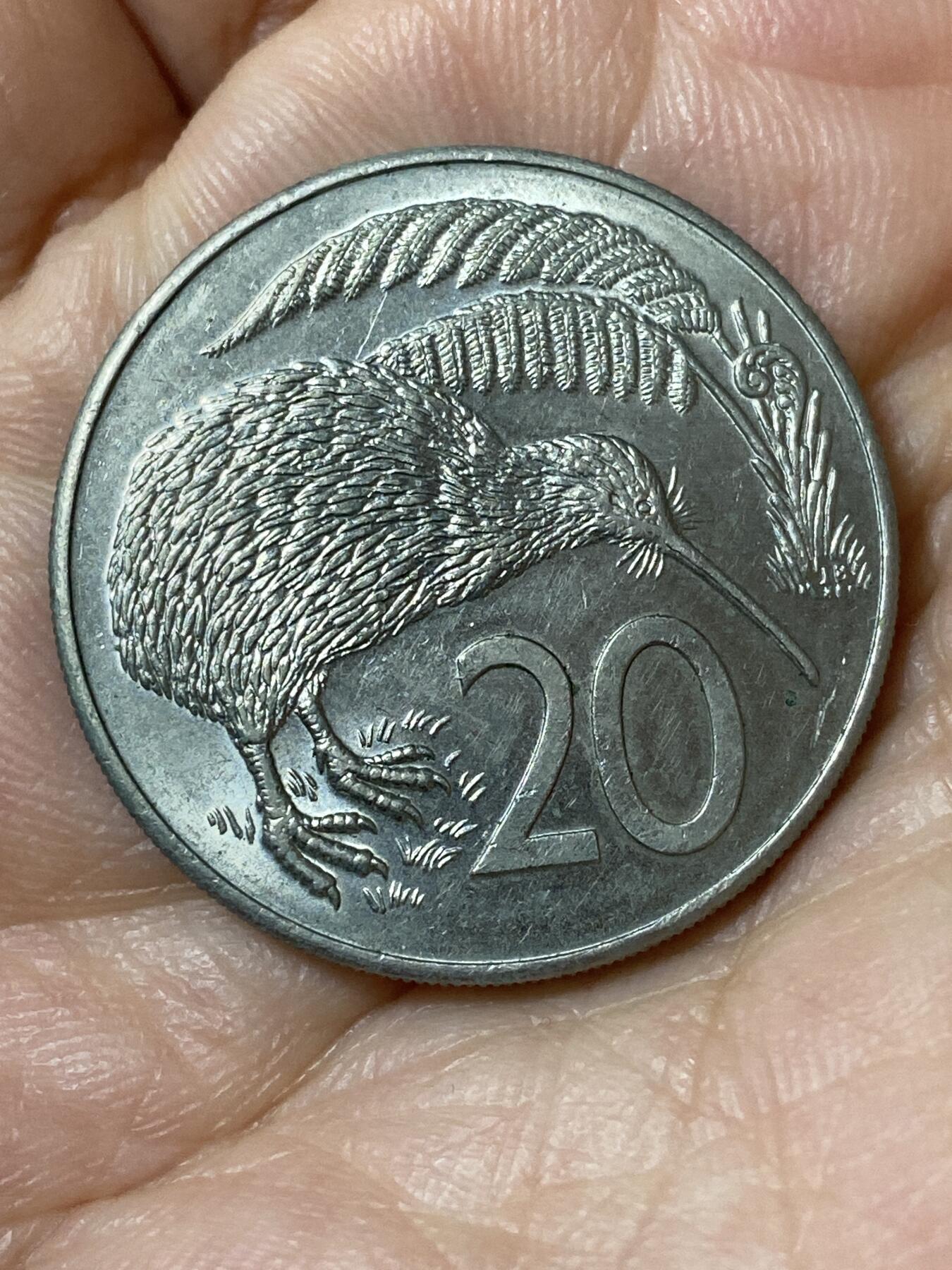 2026年第二十三场(总第一百九十二场）外国好品散币场(年后发货) 新西兰🇳🇿1986年20分(伊丽莎白二世中年高冠)