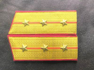 （450件拍品！制服徽章盛宴）罗岚⭐爱藏⭐年前甄选大拍场-店主清仓处理-分享拍场额外现金红包（实体经营） - su-M55式陆上尉肩章 早期铜星版 呢面美丽 出造型完美