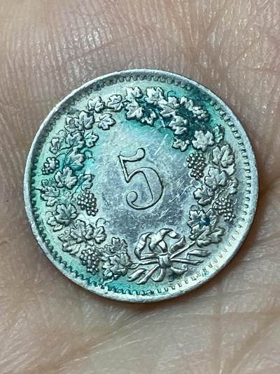 2026年第二十四场(总第一百九十三场）外国好品散币场(免佣金) - 瑞士🇨🇭1968年5拉彭(第二版，B标伯尔尼造)