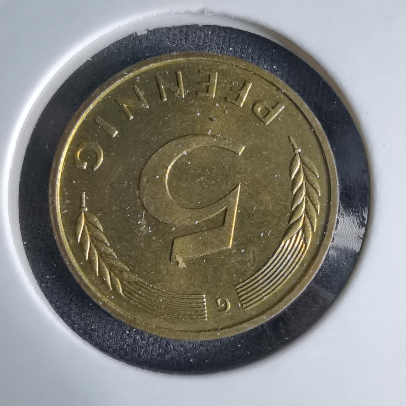 沼泽如烟--第992场 德国1989年5芬尼