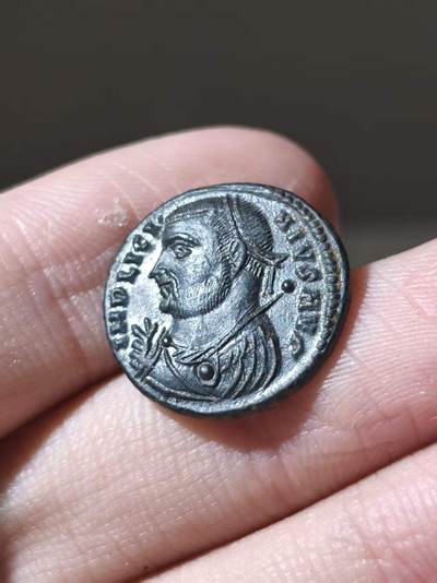 星盘世界钱币二月二十一日初五 世界古典币春节精品大拍 祝各位藏友马年大吉-新年新气象！ - 极美品！李锡尼一世（公元308年8月11日-324年9月在位)正面铭文：IMP LICI-NIVS AVG.正面图案：李锡尼二世戴桂冠、着铠甲，呈左向四分之三正面胸像