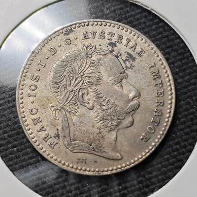 KK钱币收藏小铺  第397期 百期特怕（四拍之一） 2月预留时间 周末发货 -  奥匈帝国1869年20克鲁泽银币 深打状态 细节不错