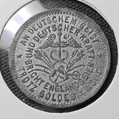 KK钱币收藏小铺  第397期 百期特怕（四拍之一） 2月预留时间 周末发货 -  1917 德紧哈廷根 50芬尼锌币