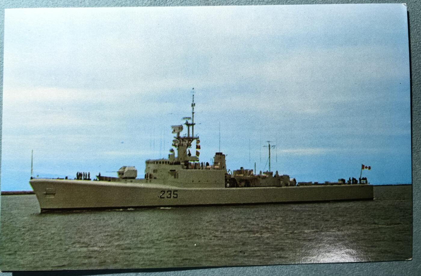 盛世勋华——号角文化勋章邮票专场拍卖第305期 冷战时期军舰专题明信片 加拿大皇家海军“肖迪埃”号驱逐舰（DDE-235）