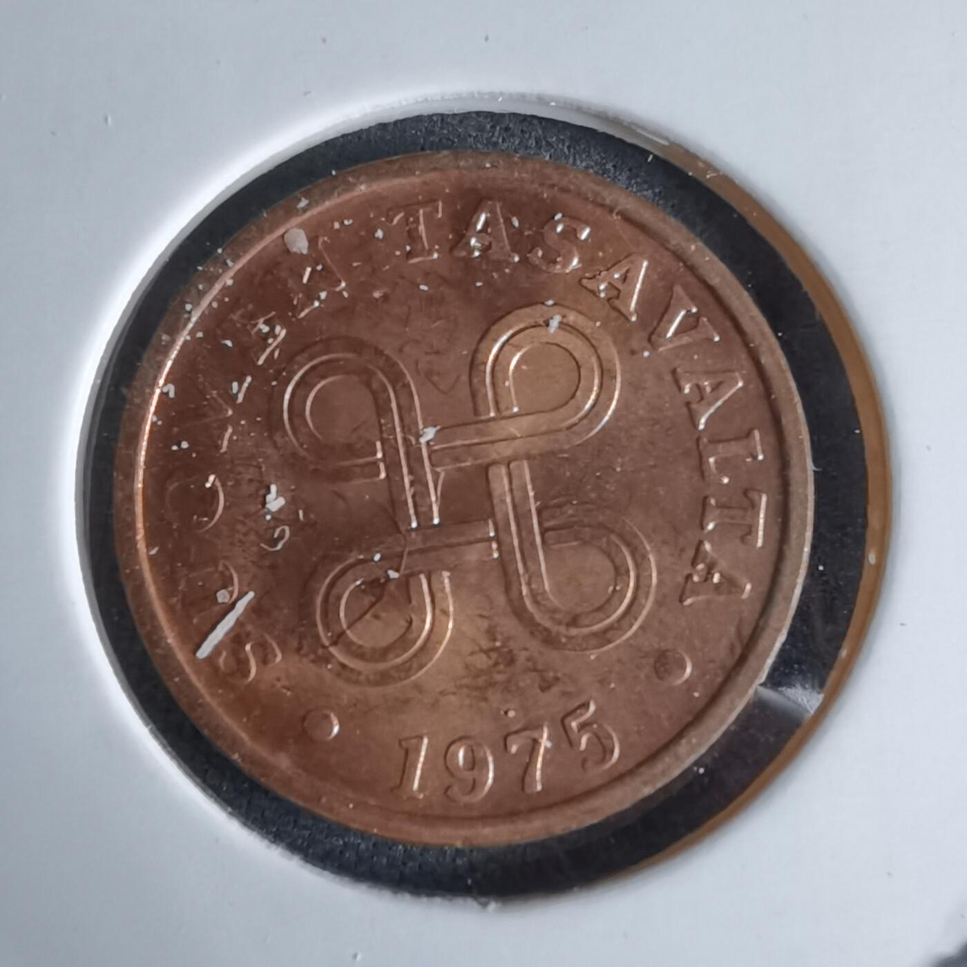 沼泽如烟--第992场 芬兰1975年5芬尼