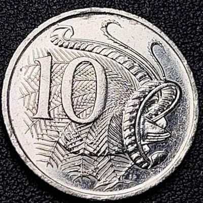 泉币菌-第191场- 迎春节专场 本场拍品多 请提前出价 年前能发货的最后一场（本期结束后 明天 2月14日发货 请及时付款） - 23.5mm 澳大利亚10分 琴鸟 老年女王