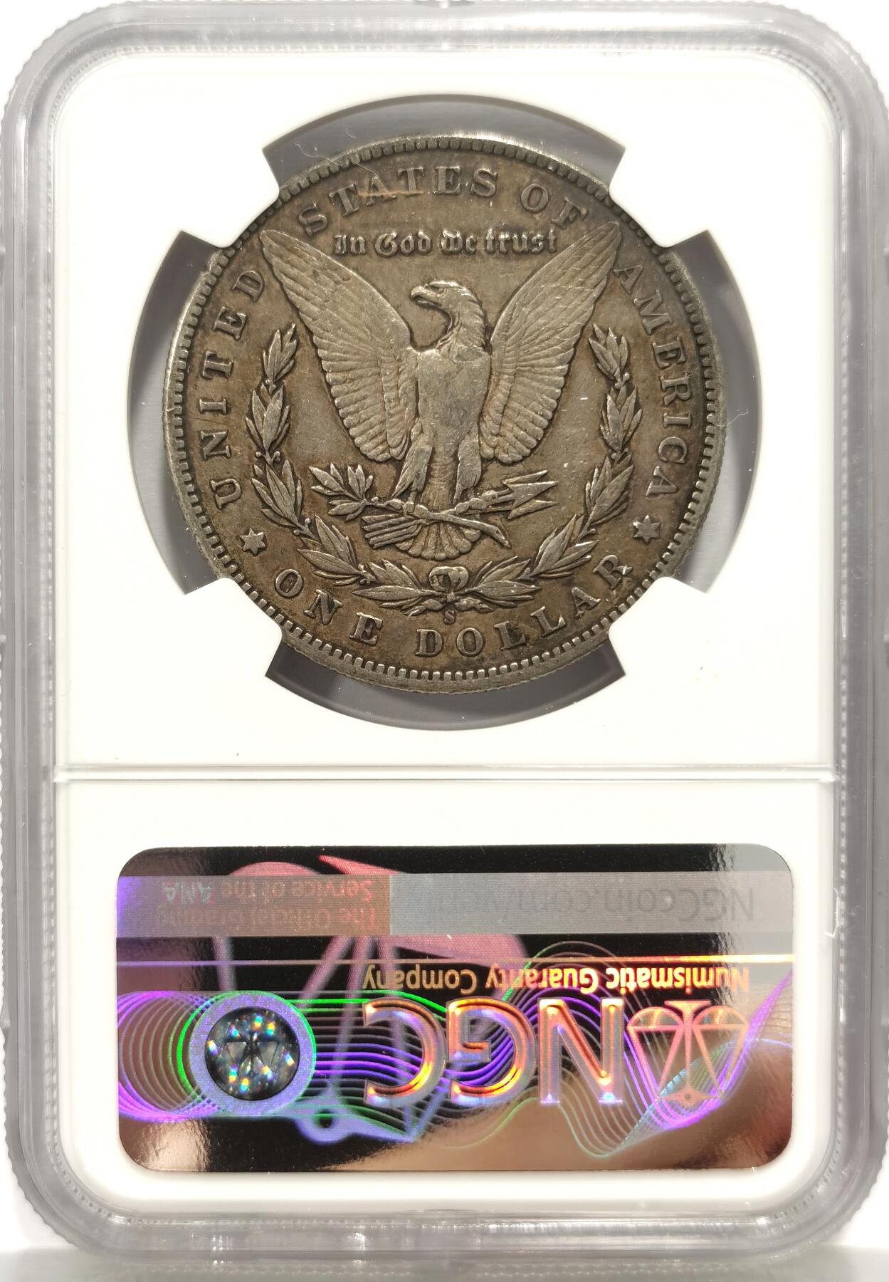 博洋堂蛇年收官专场暨第161期（全场包邮） NGC XF45 美国1899年S版摩根美元银币，非常不错的年份，原味老包浆