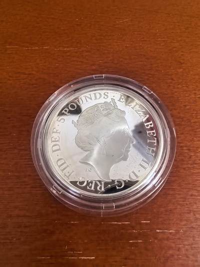 长老汇马年精选第十九场拍卖 2020英国二战结束75周年5英镑精制银币，28.28克925银，限量版