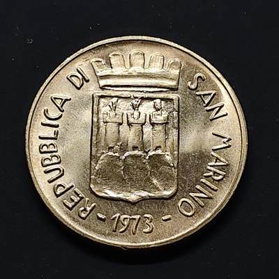 【全场包邮】纯粹捡漏拍503场 - 圣马力诺1973年500里拉和平纪念银币【29毫米11克83.5%】
