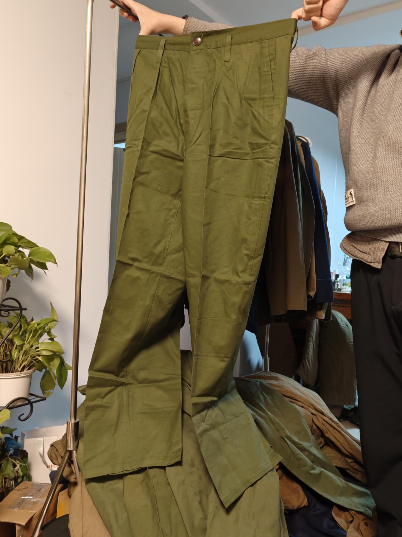 （450件拍品！制服徽章盛宴）罗岚⭐爱藏⭐年前甄选大拍场-店主清仓处理-分享拍场额外现金红包（实体经营） su-M65式陆早期棉布裤子 少见特号尺码 全新