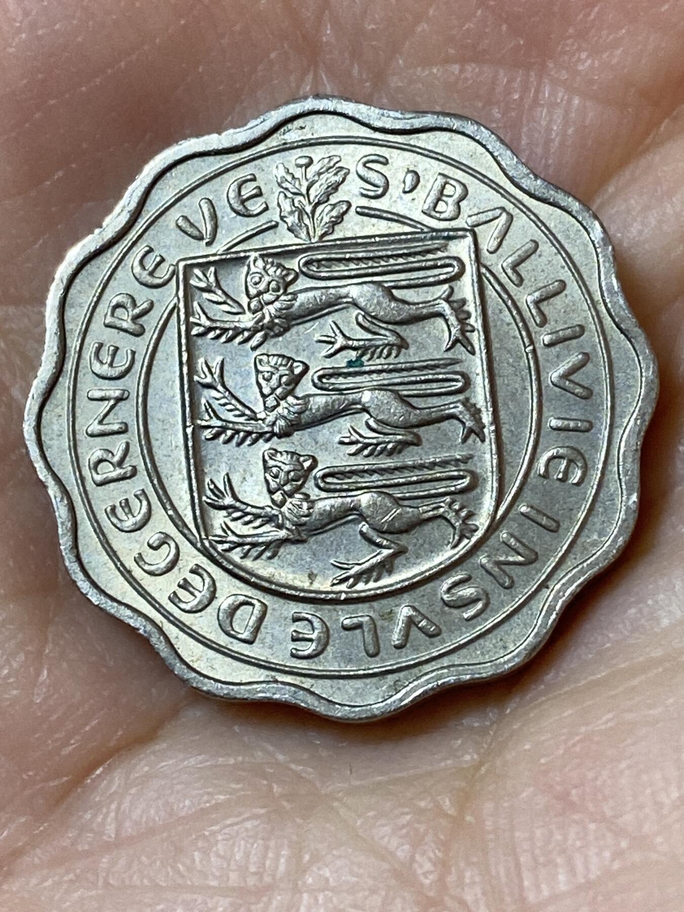 2026年第二十三场(总第一百九十二场）外国好品散币场(年后发货) 英属根西岛🇬🇬1959年3便士(伊丽莎白二世第二版，厚版首发年)