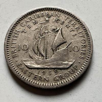 🌹外币初藏🌹🐯2026年第19场 快递已停，正月十五后再发 - 东加勒比1959年十分