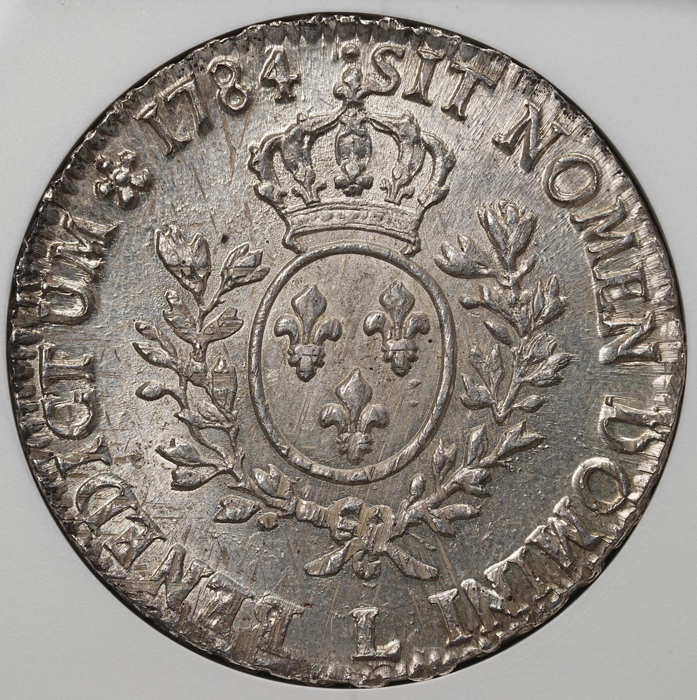 修遠堂世界钱币第105期，马年首拍 NGC MS63+ 1784年法国1埃居大银币，L厂铭，收藏级品相，