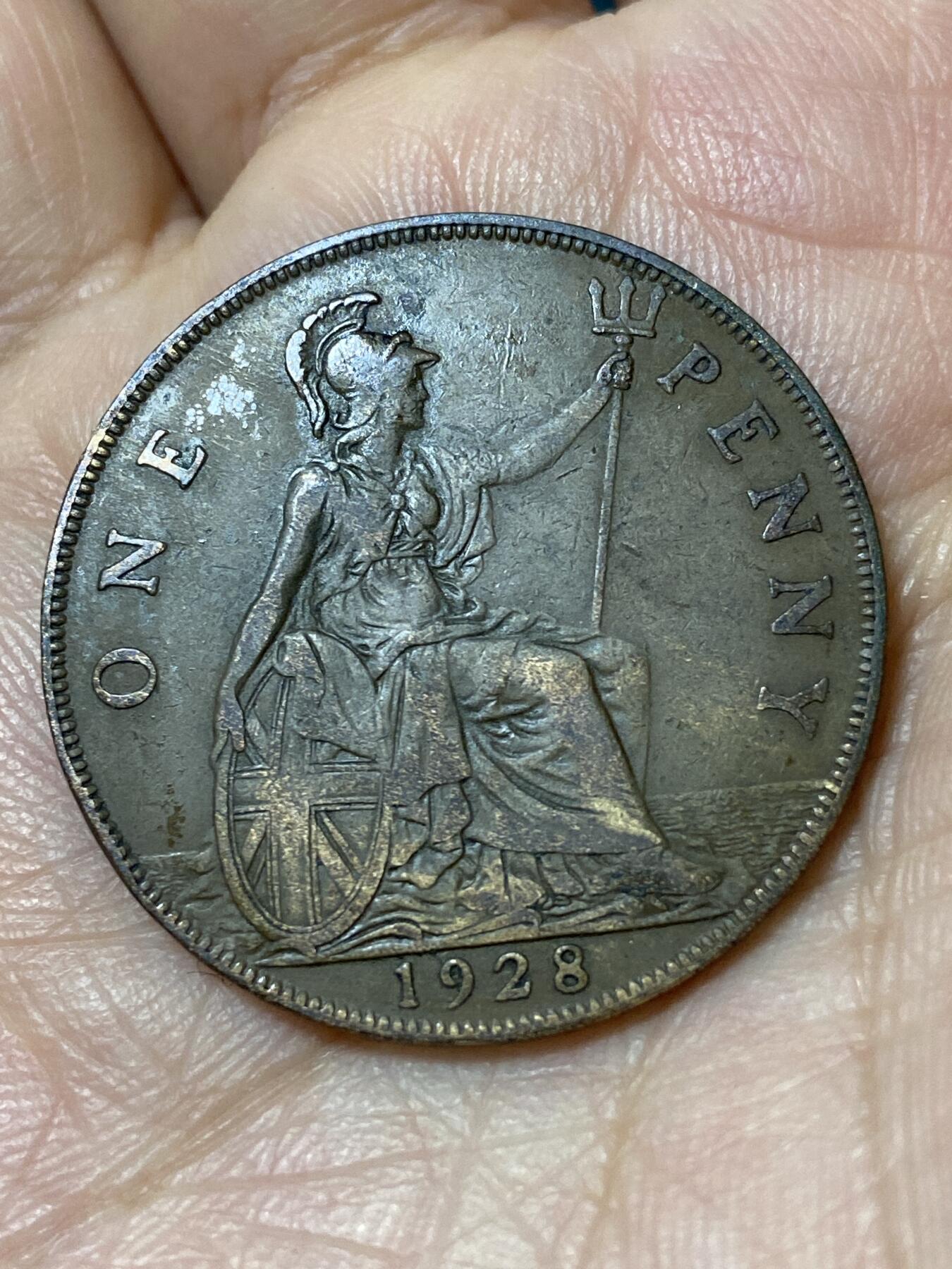 2026年第二十三场(总第一百九十二场）外国好品散币场(年后发货) 英国🇬🇧1928年1便士(乔治五世第三版首发年)