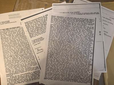 欢庆春节！戎马世界章牌大赏第112期春节大拍  德专场 - 对中尉京特·拉贝的相册的补充  包括自联邦档案馆的复印资料，内容描述了他获得骑士铁十字勋章的事迹 和对Julia Janssen的介绍  请注意不要出价 本拍品中的所有物品属于上一相册拍品得拍人