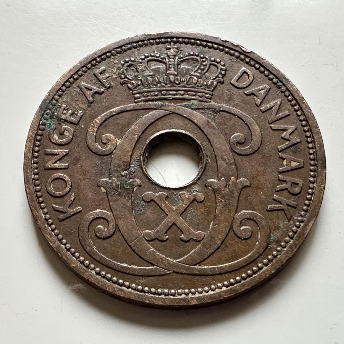 🌹外币初藏🌹🐯2026年第19场 快递已停，正月十五后再发 法罗群岛1941年5欧尔 铜币 少见