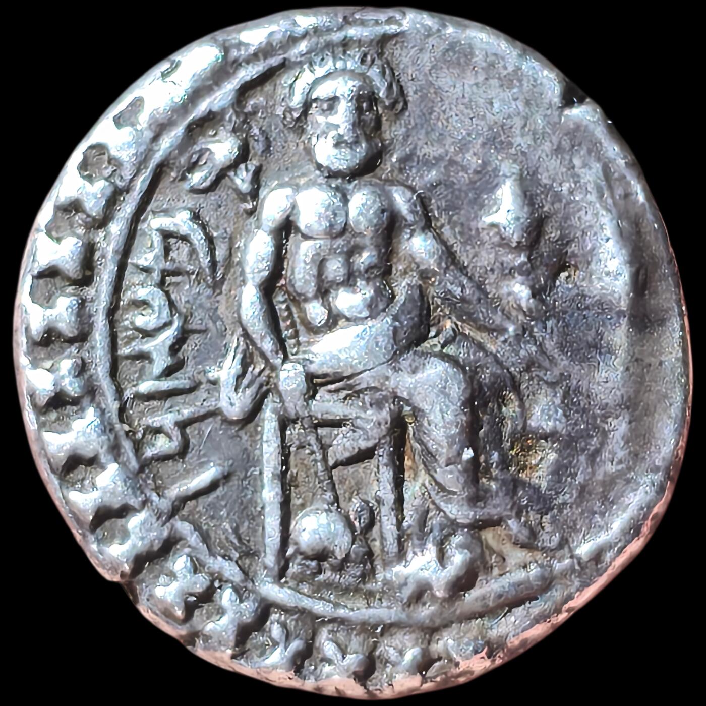 星盘世界钱币二月二十一日初五 世界古典币春节精品大拍 祝各位藏友马年大吉-新年新气象！ 典藏名誉品！波斯阿契美尼德帝国 总督达塔莫斯 斯塔特大银币 公元前384-361年 正面城墙环和巴力神坐像 背面阿娜神与总督  ROMA旧藏名拍出品 4-5000元价值