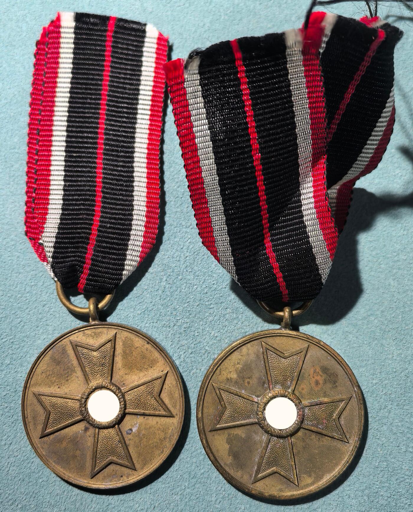 盛世勋华——号角文化勋章邮票专场拍卖第305期 德国（1939）战功十字奖章 铜质 2枚