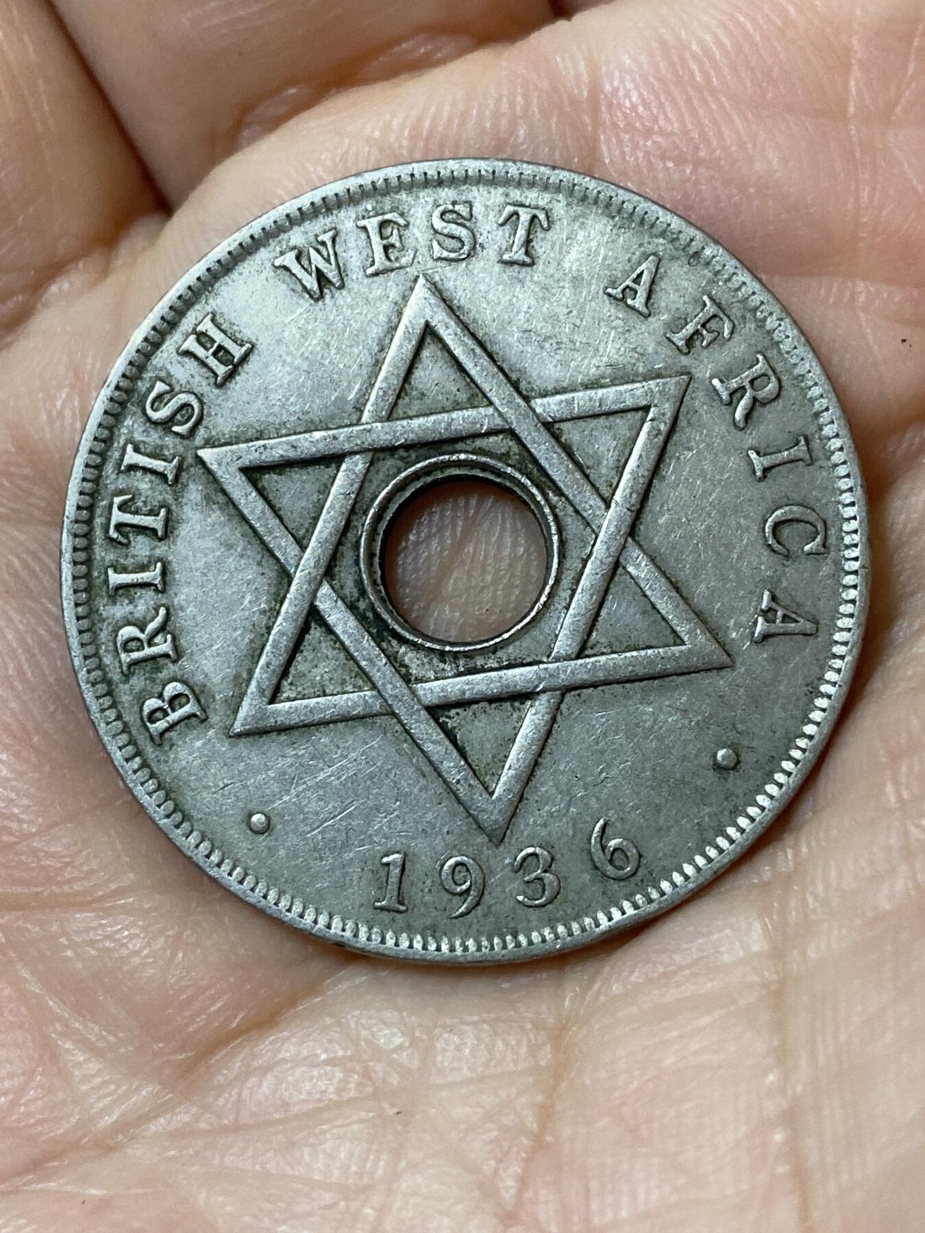 2026年第二十三场(总第一百九十二场）外国好品散币场(年后发货) 英属西非1936单年份1便士(爱德华八世时期，KN标金斯诺顿厂造)