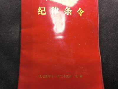 （450件拍品！制服徽章盛宴）罗岚⭐爱藏⭐年前甄选大拍场-店主清仓处理-分享拍场额外现金红包（实体经营） - su-M65式时期75版纪律条令 出造型等必备（纠察等可用）