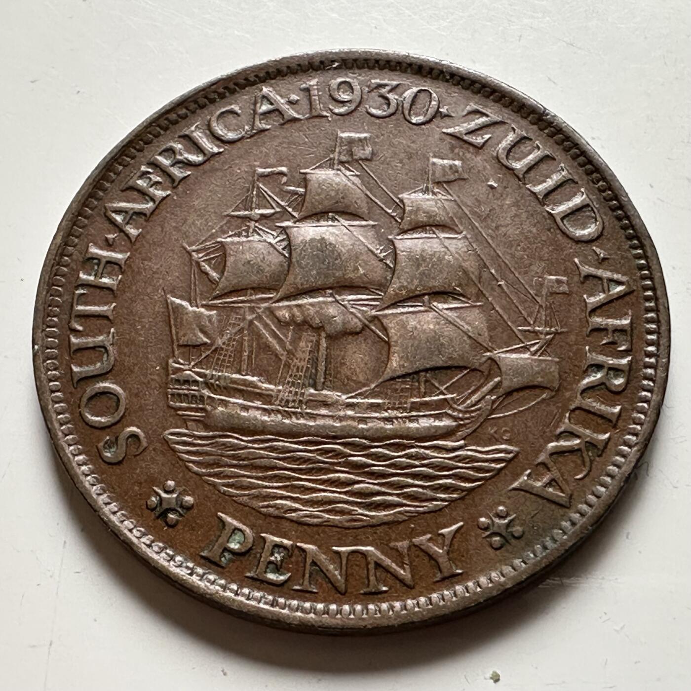 🌹外币初藏🌹🐯2026年第19场 快递已停，正月十五后再发 英属南非1930年一便士