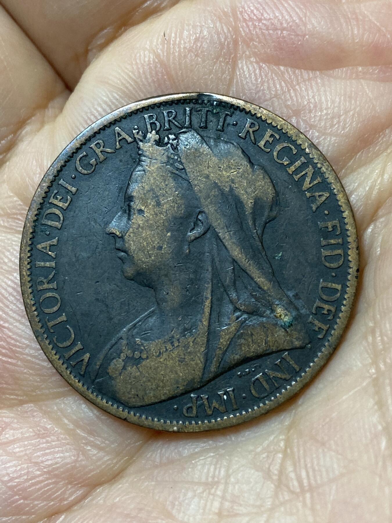 2026年第二十三场(总第一百九十二场）外国好品散币场(年后发货) 英国🇬🇧1901年1便士(维多利亚女王逝世年，老年披纱关门年)