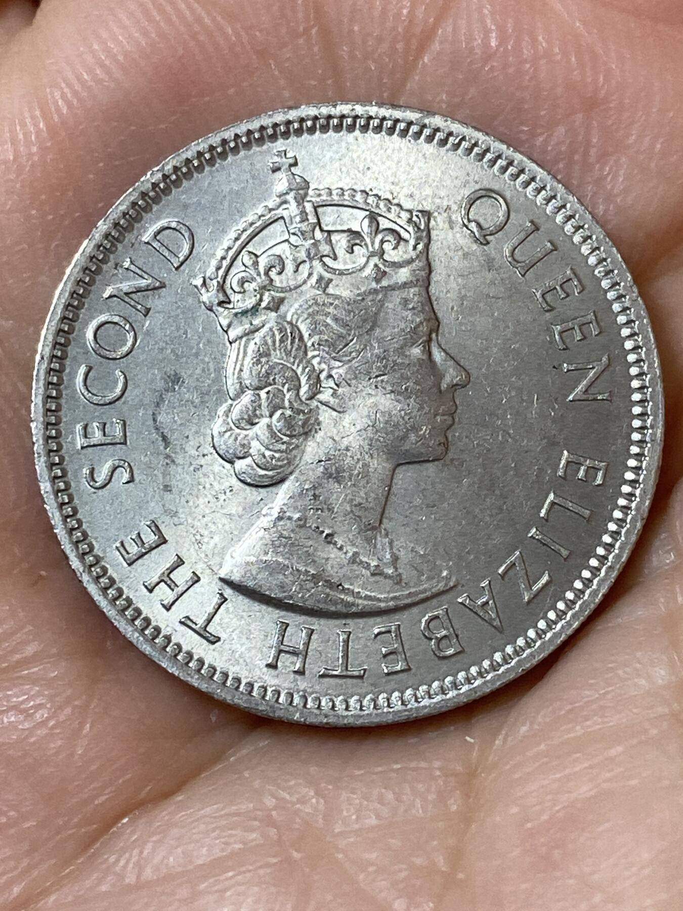 2026年第二十三场(总第一百九十二场）外国好品散币场(年后发货) 原光好品–香港1964年5毫(伊丽莎白二世青年带冠第一版，安全边)