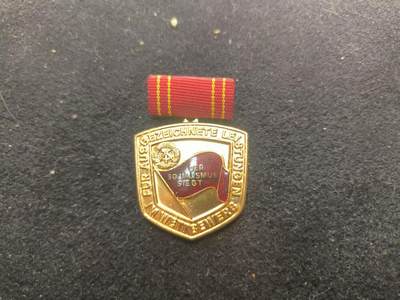 （450件拍品！制服徽章盛宴）罗岚⭐爱藏⭐年前甄选大拍场-店主清仓处理-分享拍场额外现金红包（实体经营） - 民主德国优秀社会工作奖章