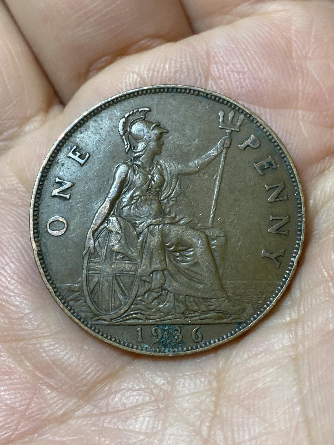 2026年第二十三场(总第一百九十二场）外国好品散币场(年后发货) 英国🇬🇧1936年1便士(乔治五世逝世年，第三版关门年)