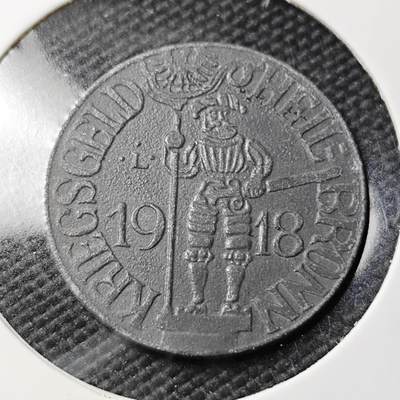 KK钱币收藏小铺  第397期 百期特怕（四拍之一） 2月预留时间 周末发货 -  1918 德紧海尔布隆 10芬尼锌币