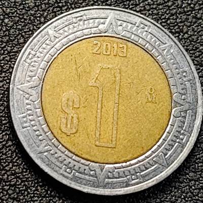 泉币菌-第187场- 精品福利场 （本周五和之前拍的 2月14日发货） - 墨西哥1比索双色币 鹰蛇