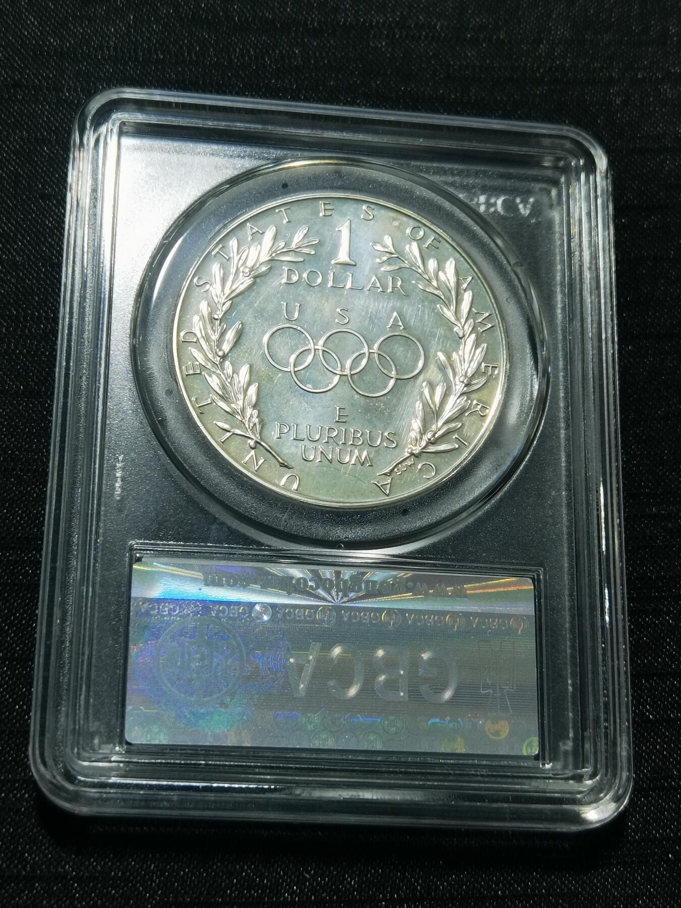 天下钱庄专场欢迎参拍 美国汉城奥运会一美元银币