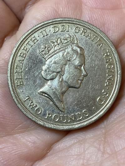 2026年第二十三场(总第一百九十二场）外国好品散币场(年后发货) - 英国🇬🇧1995单年份2英镑(二战结束50周年纪念币)