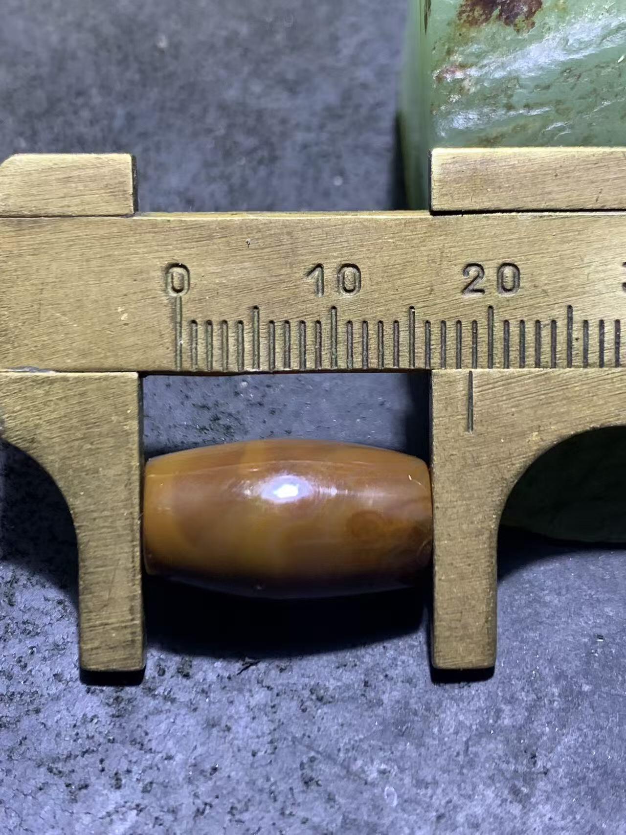 高玉化冻料缠丝玛瑙通货桶珠一颗