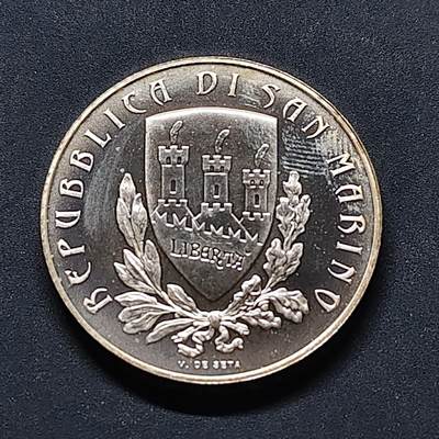 【全场包邮】纯粹捡漏拍503场 - 圣马力诺2012年5欧元诗人乔瓦尼·帕斯科利逝世一百周年纪念银币【32毫米18克92.5%】