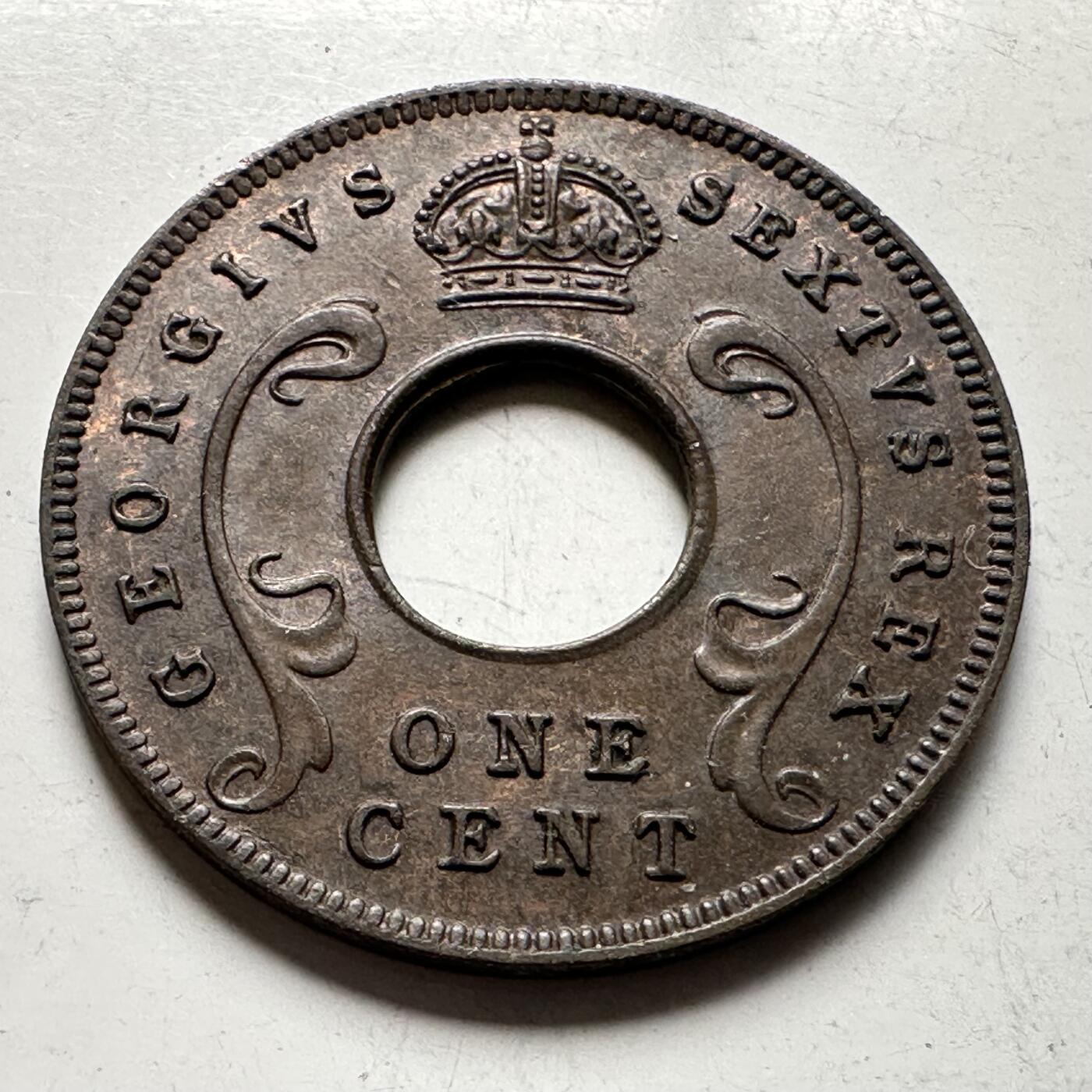 🌹外币初藏🌹🐯2026年第19场 快递已停，正月十五后再发 英属东非1950年一分