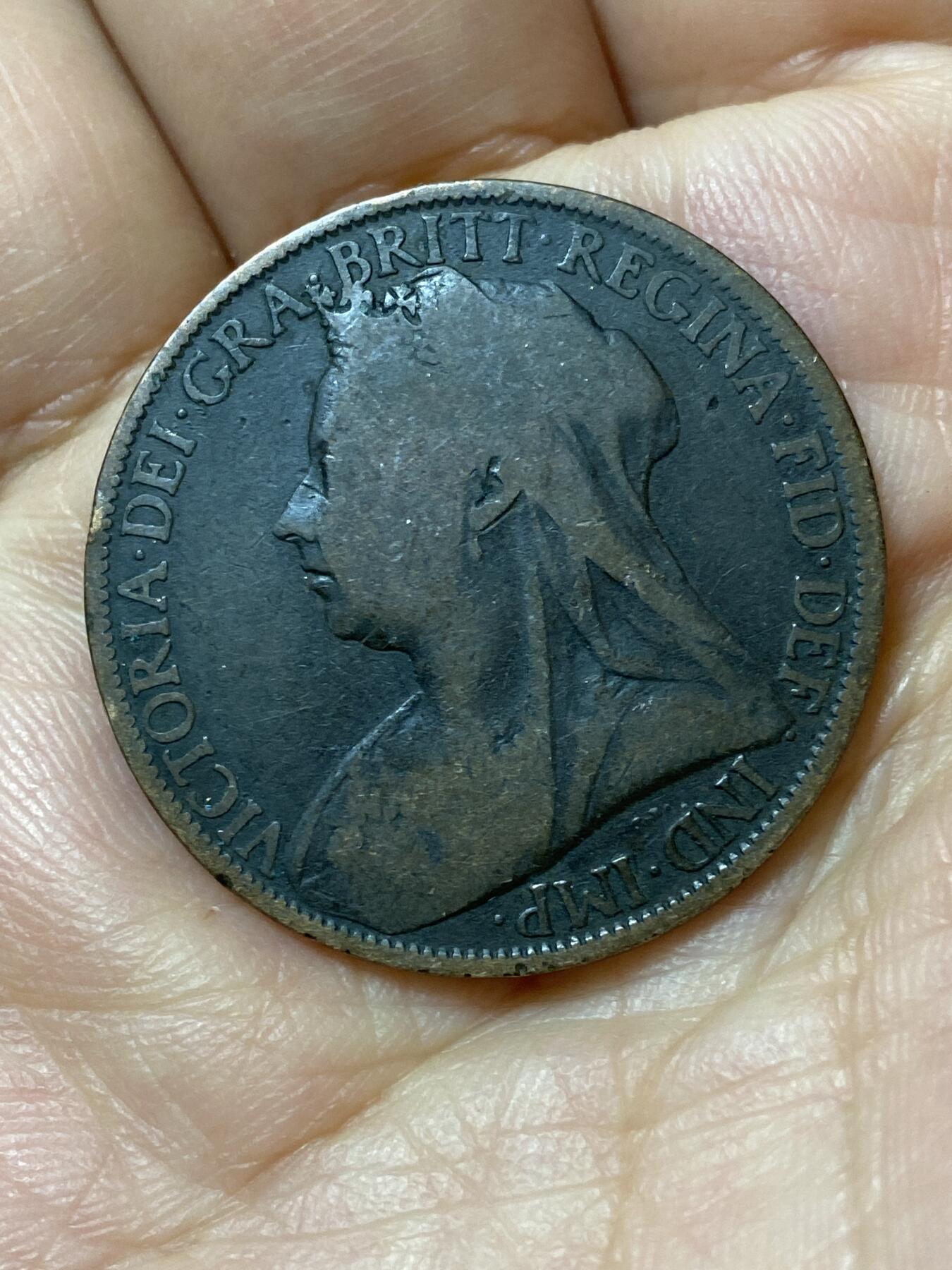 2026年第二十三场(总第一百九十二场）外国好品散币场(年后发货) 英国🇬🇧1897年1便士(维多利亚女王老年披纱)