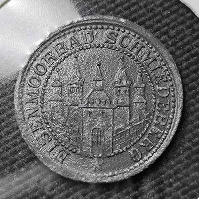 KK钱币收藏小铺  第397期 百期特怕（四拍之一） 2月预留时间 周末发货 -  ND(1917) 德紧施米德贝格市 5芬尼锌币