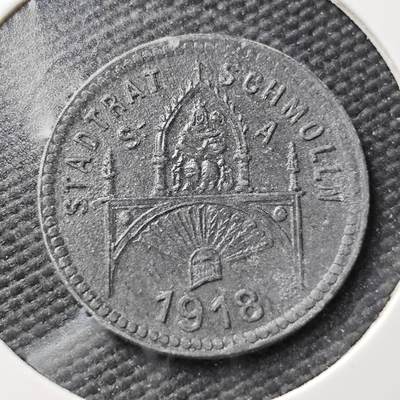 KK钱币收藏小铺  第397期 百期特怕（四拍之一） 2月预留时间 周末发货 -  1918 德紧施默伦镇 10芬尼锌币