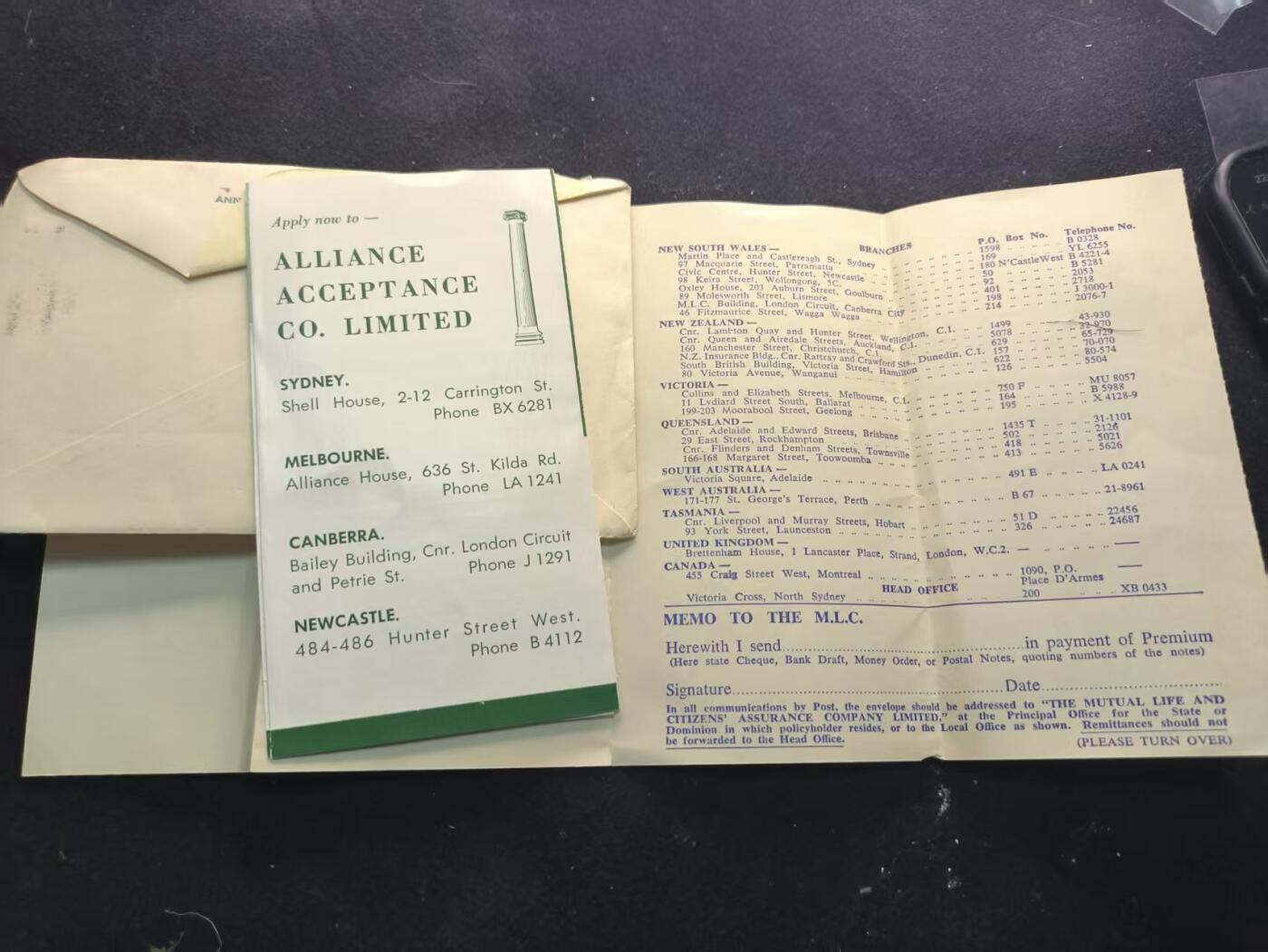 （450件拍品！制服徽章盛宴）罗岚⭐爱藏⭐年前甄选大拍场-店主清仓处理-分享拍场额外现金红包（实体经营） 澳大利亚金融与保险文件--Alliance Term Deposit Plan（联盟定期存款计划）册  详细见简介
