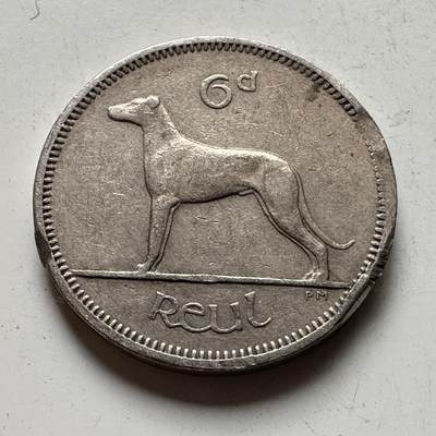 🌹外币初藏🌹🐯2026年第19场 快递已停，正月十五后再发 - 爱尔兰1963年6便士