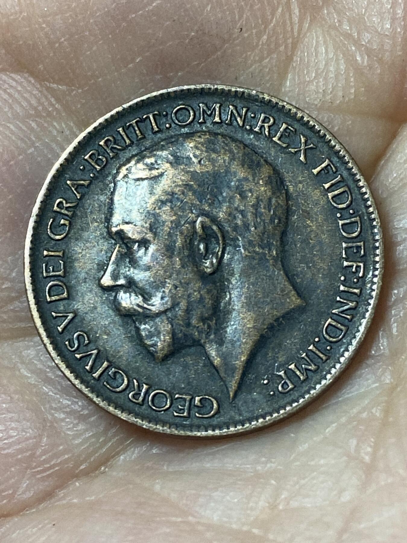 2026年第二十四场(总第一百九十三场）外国好品散币场(免佣金) 好品–英国🇬🇧1914年1法新(乔治五世第一版)