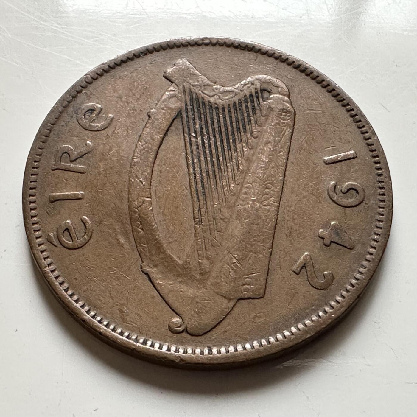 🌹外币初藏🌹🐯2026年第19场 快递已停，正月十五后再发 爱尔兰1942年半便士